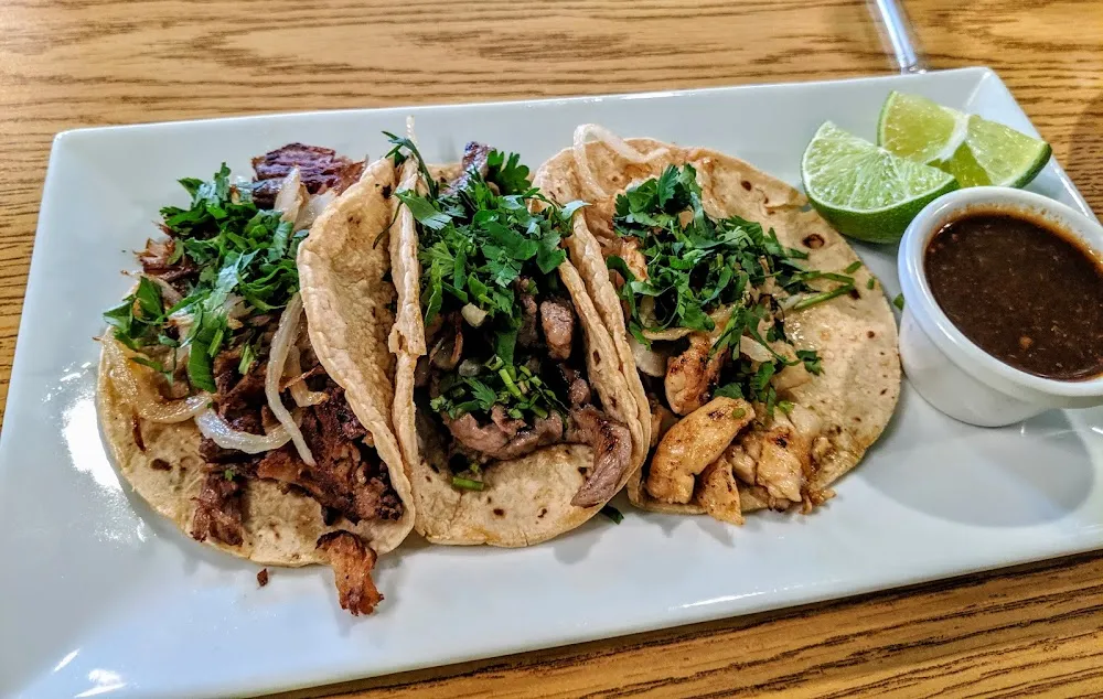 Two Tacos Rice & Beans